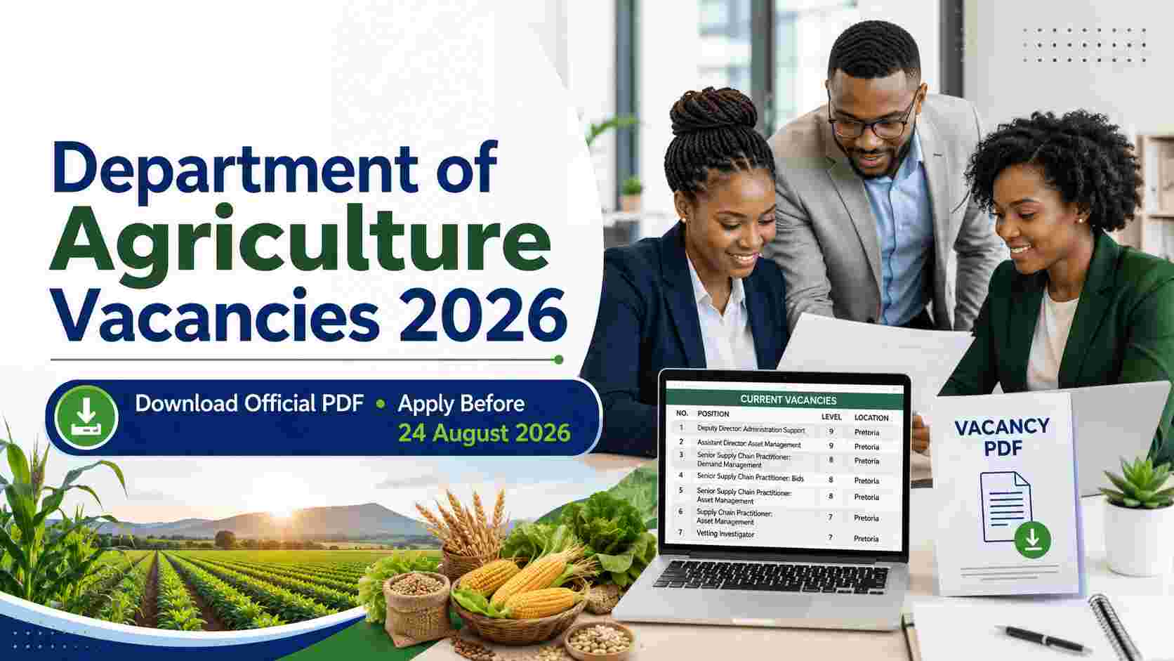 Department of Agriculture Vacancies 28 of 2026, Download Official PDF Dpsa Vacancy Circular