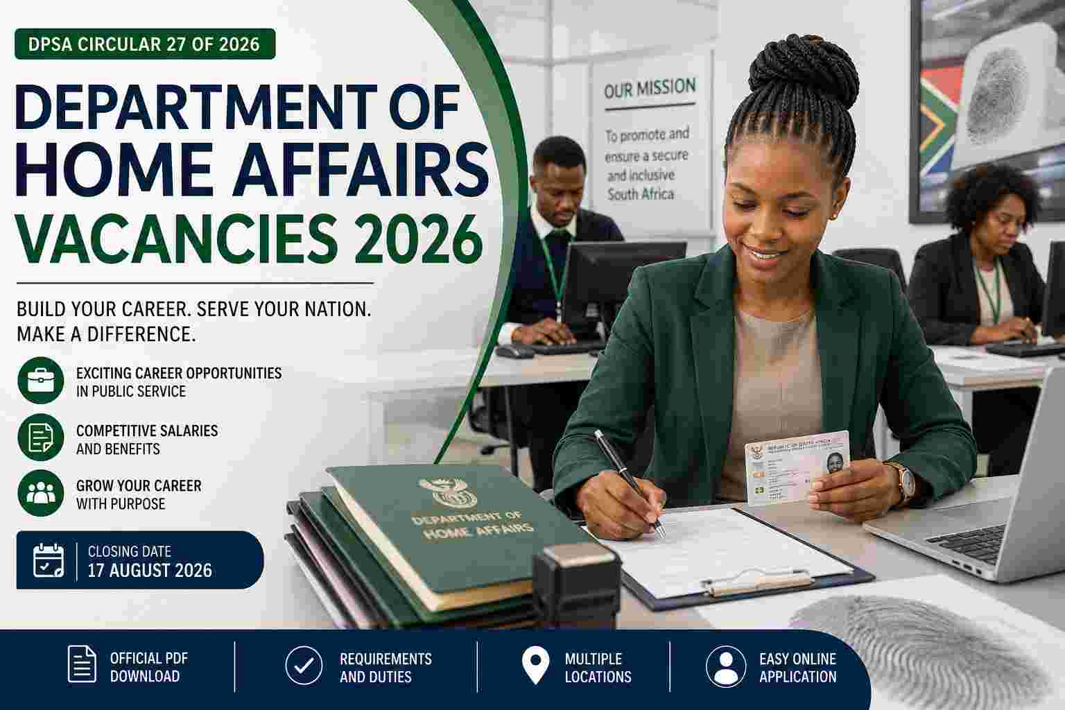 Department of Home Affairs Vacancies 27 of 2026 | Download PDF, Salary, Requirements and How to Apply