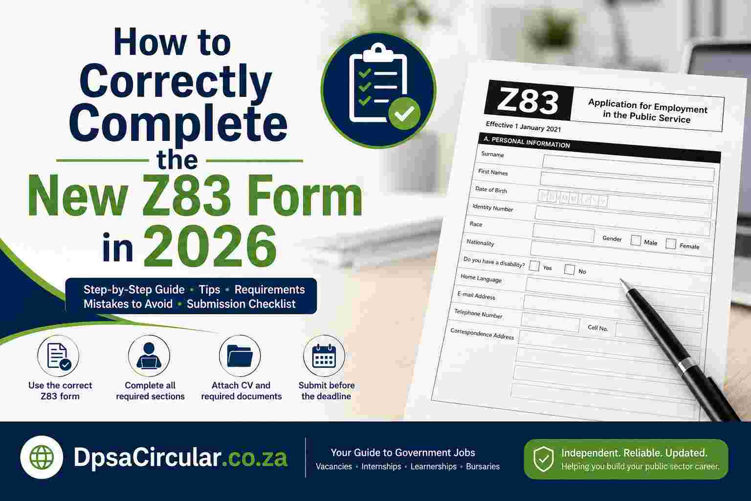 How to Correctly Complete the New Z83 Form in 2026