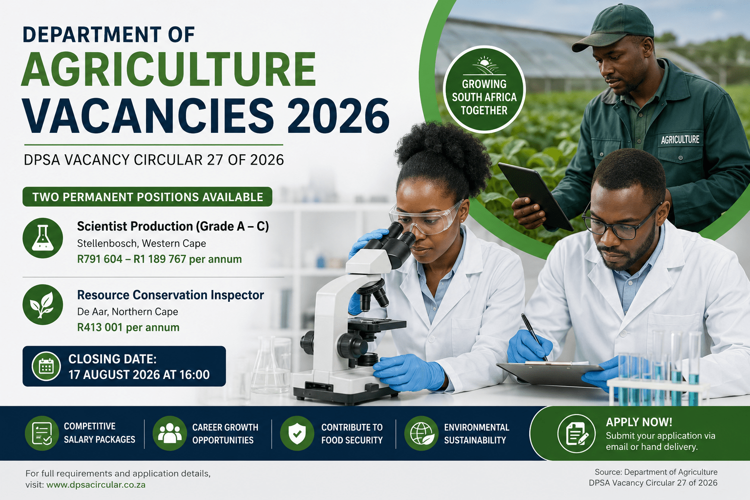 Department of Agriculture Vacancies 2026: DPSA Circular 27 PDF Download
