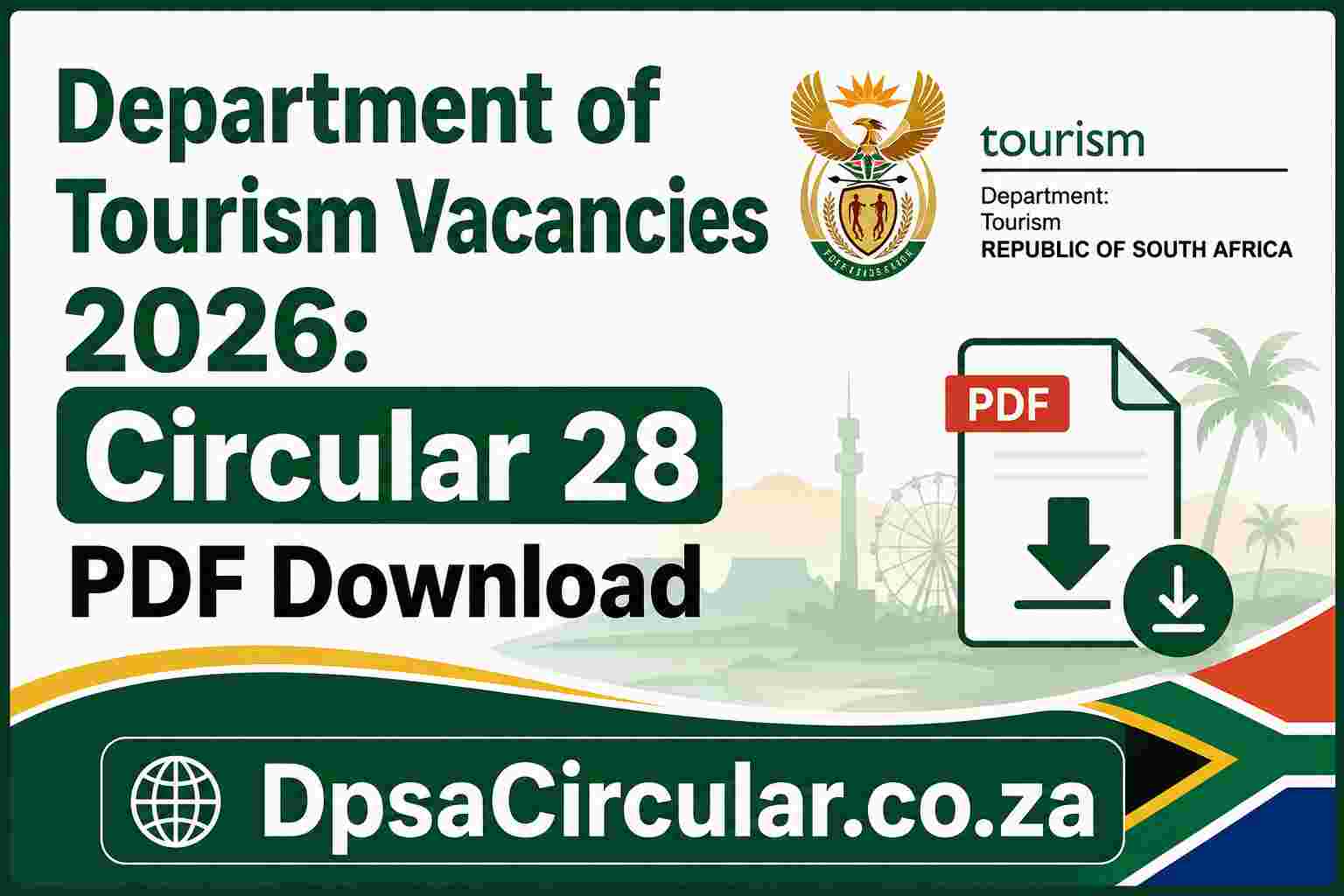 Department of Tourism Vacancies 2026: Circular 28 PDF Download