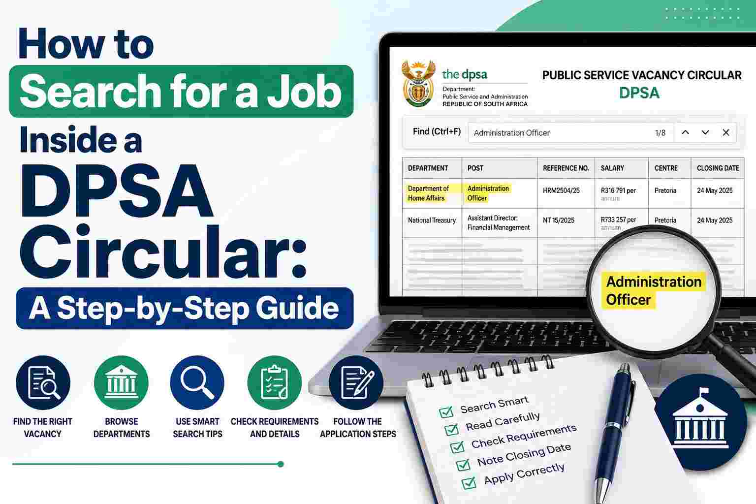 How to Search for a Job Inside a DPSA Circular: A Step-by-Step Guide