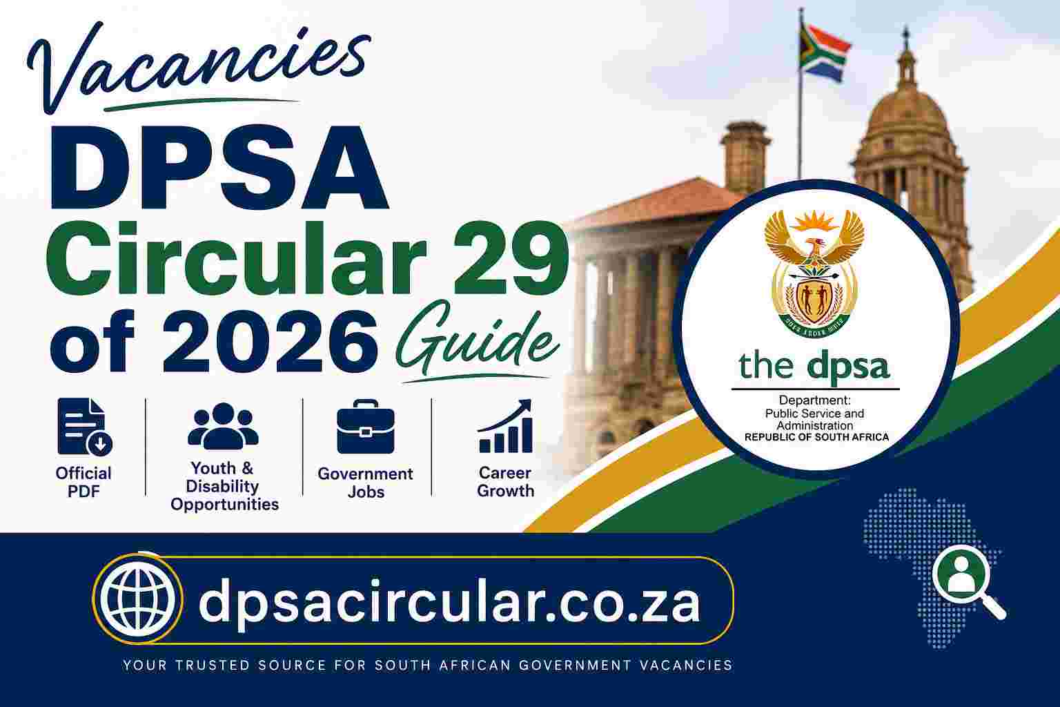 Office of the Chief Justice vacancies listed in DPSA Public Service Vacancy Circular 29 of 2026.