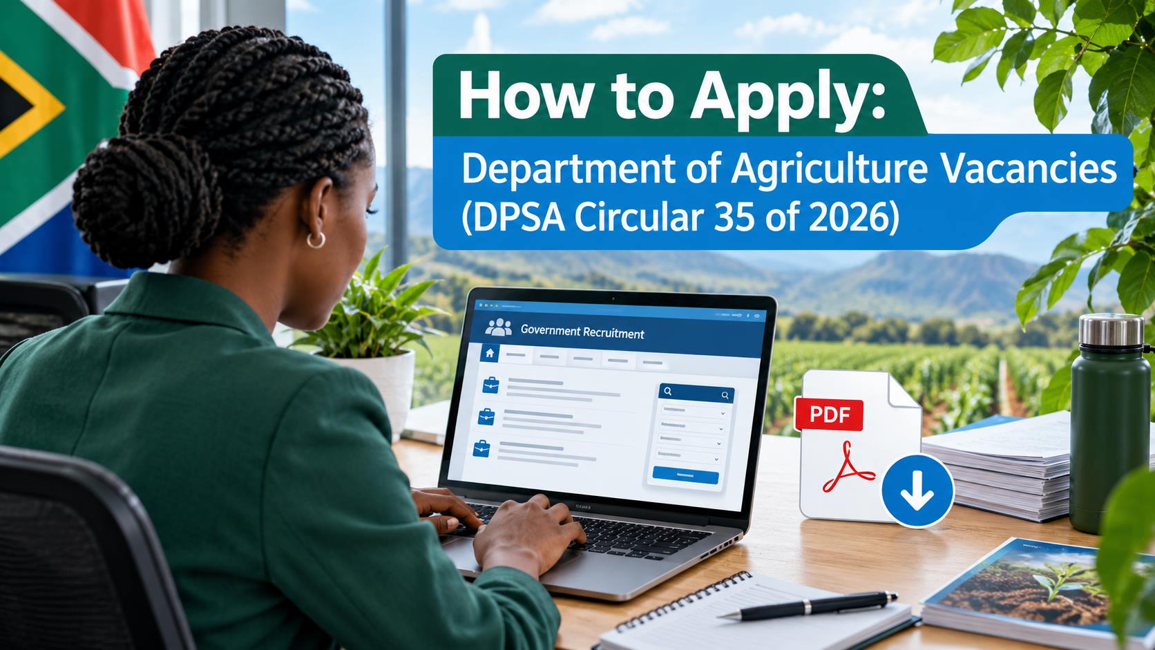 Step-by-step guide to applying for Department of Agriculture vacancies listed in DPSA Circular 35 of 2026.