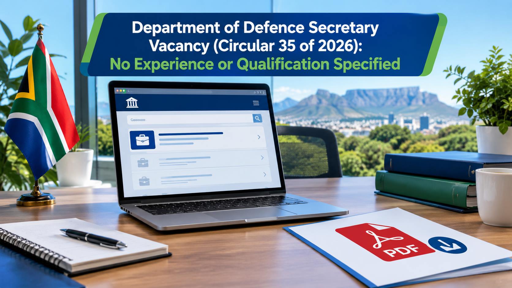 Department of Defence Secretary Vacancy advertisement from DPSA Circular 35 of 2026